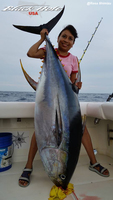 12/10/15: 200lb YFT caught by Rosa! From Mexico.