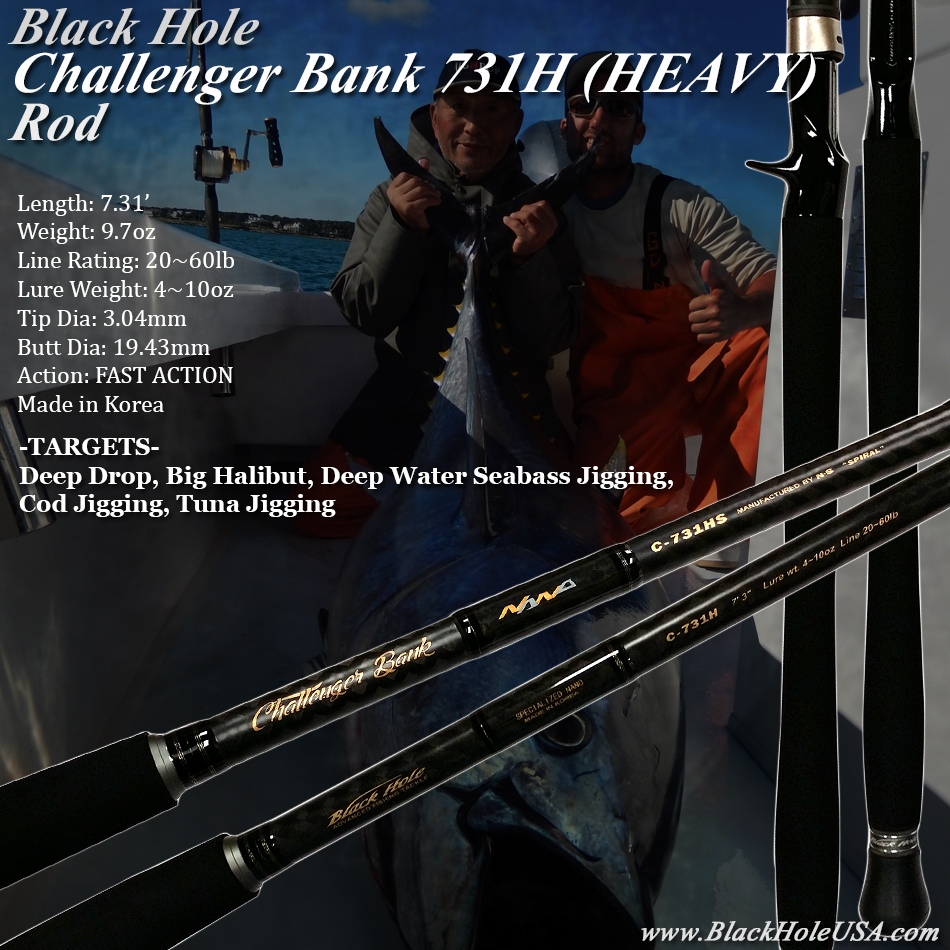 Black Hole Challenger Bank Rods - Freshwater