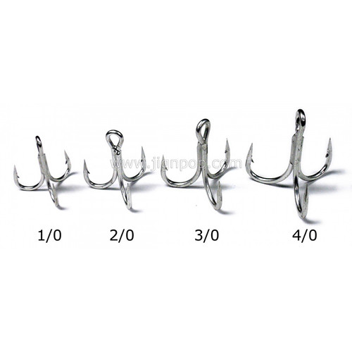 OWNER ST-46TN SALTWATER TREBLE HOOKS SILVER SIZES: 10 - 2/0