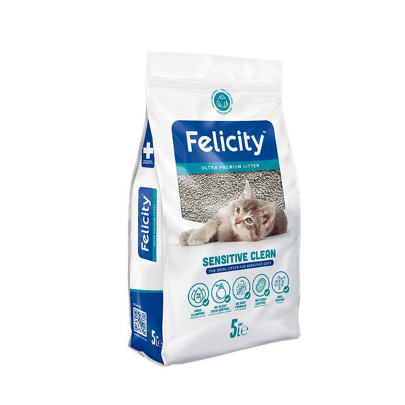Felicity Arena para gatos Felicity Sensitive Clean 4 KG/5L