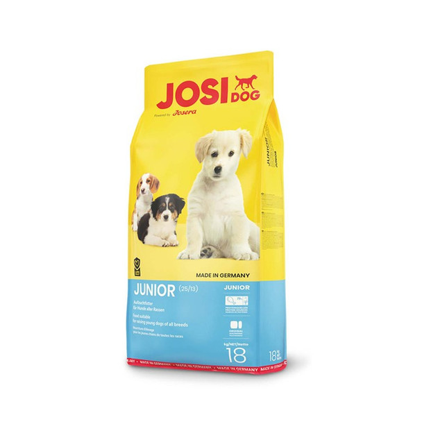 Una relación calcio / fósforo específicamente adaptada hace que JosiDog Junior Sensitive sea adecuado para todos los perros sensibles a partir de las ocho semanas.