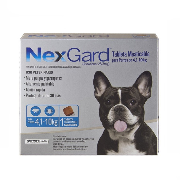 Nexgard Antiparasitario 1 Comprimido 4,1 a 10 KG