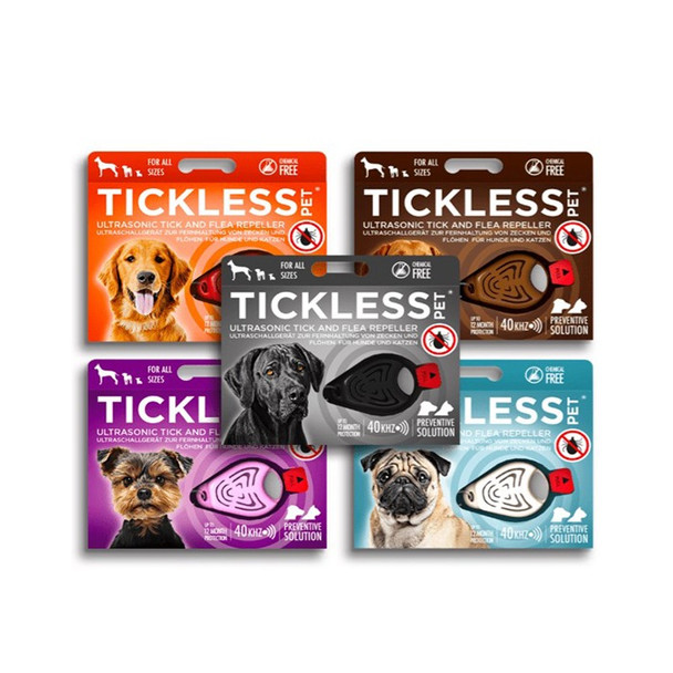 Repelente de garrapatas y pulgas TickLess Pet para perros y gatos