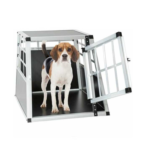 Jaula pequeña de una puerta para Perro Caja de viaje para mascotas Perros y Gatos Medidas: (54×69×50 cm)  Aluminio 0.9x2?3mm 8 mm de espesor