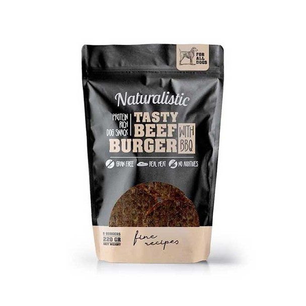 Naturalistic Tasty Beef Burger with BBQ