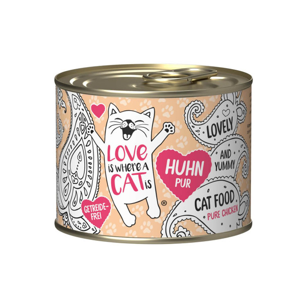 Love Is Where a Cat is - Chicken Pure Lata 200gr
