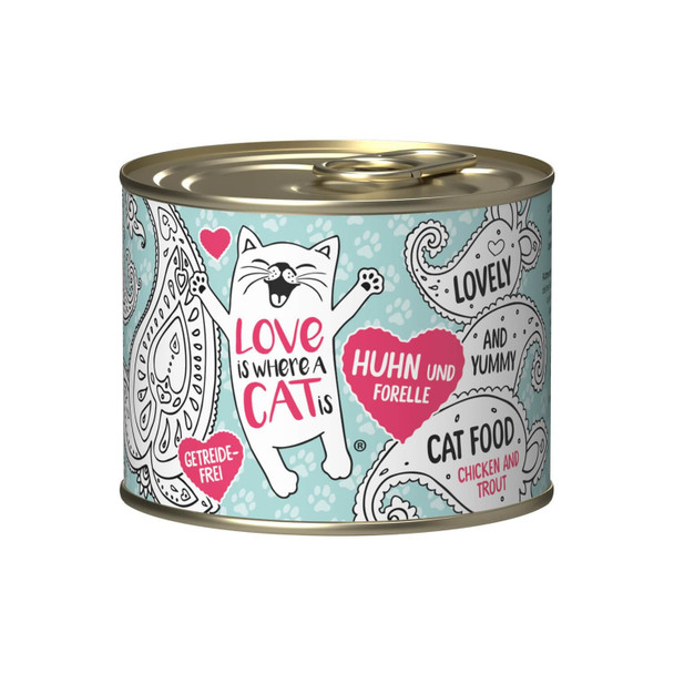 Love Is Where a Cat is - Chicken & Trout pure 200gr