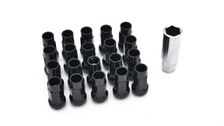 ISR Performance Steel 50mm Open Ended Lug Nuts M12x1.25 - Black ISR Performance Steel 50mm Open Ended Lug Nuts M12x1.25 - Black
