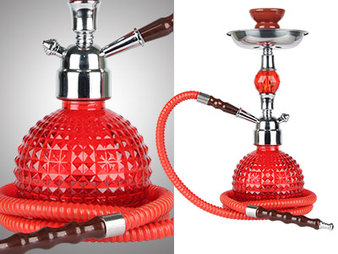 Crystal Ball Voodoo Hookah (red)