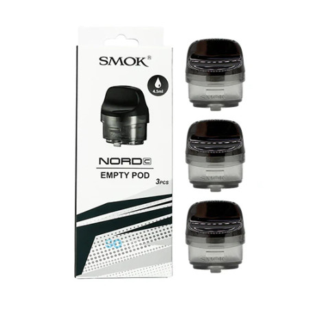 SMOK NORD C Empty Replacement Pod Cartridge - 3PK SMOK NORD C Empty Replacement Pod Cartridge - 3PK