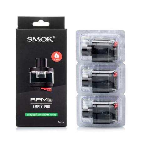 SMOK RPM 5 Empty Replacement Pod Cartridge - 3PK SMOK RPM 5 Empty Replacement Pod Cartridge - 3PK