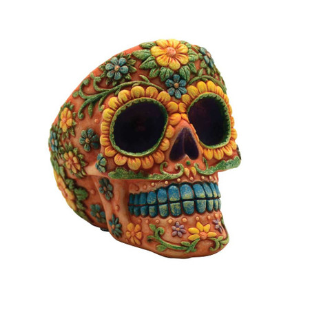 Sugar Skull Polyresin Ashtrays