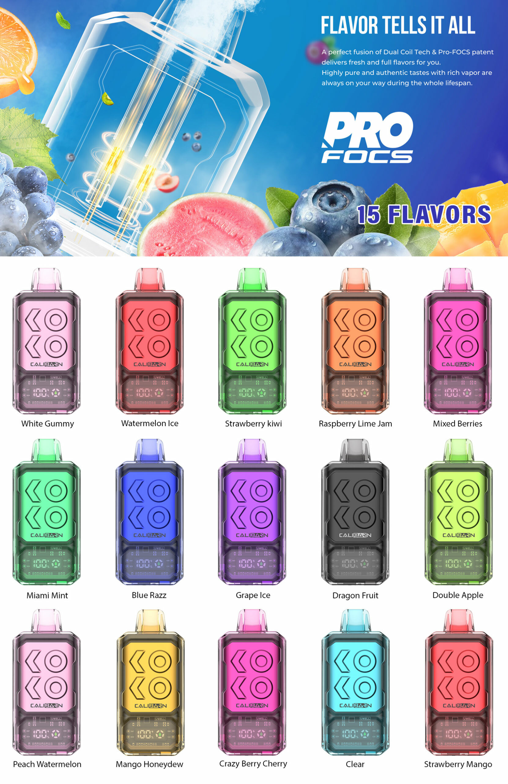 uwell caliburn bar s18000 RAZ DC25000 Strawberry Burst – Buy Online main image 0