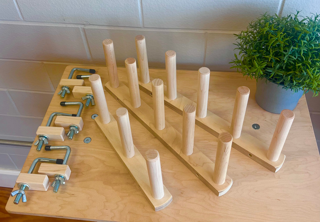 Build-A-Board Warping Board – Modular Maple Weaving Tool