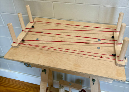 2x Triple Warping peg attached to Crafting Table