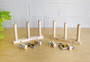 2x Triple Hard Maple Warping Pegs Set (CLAMPS INCLUDED)