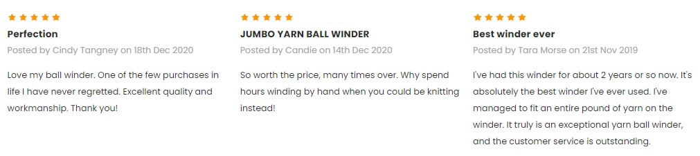 Rosie's Royal Yarn Ball Winder