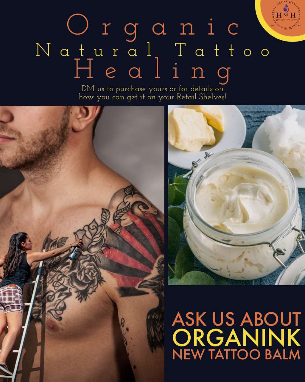 Tattoo Aftercare Balm | 100% Natural & Organic | The Beard & The Wonderful  – The Beard and The Wonderful