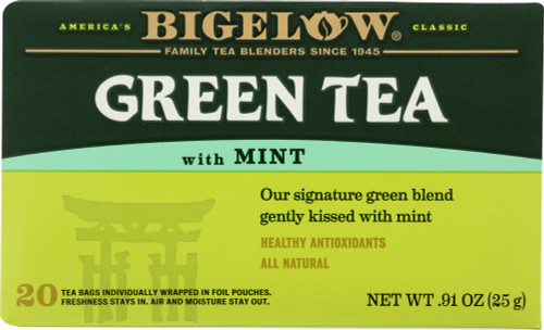 BIGELOW GREEN TEA WITH MINT ( 6X20 EA ) BIGELOW GREEN TEA WITH MINT ( 6X20 EA )