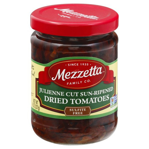 MEZZETTA SUN RIPENED DRIED TOMATOES IN OLIVE OIL ( 6X8OZ ) MEZZETTA SUN RIPENED DRIED TOMATOES IN OLIVE OIL ( 6X8OZ )
