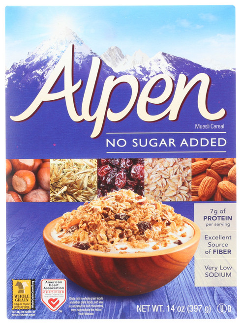 WEETABIX ALPEN CEREAL ORGANIC NO ADDED SUGAR ( 12X14OZ )