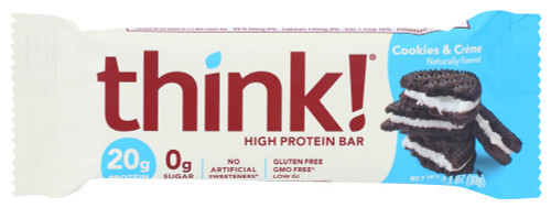 THINK THIN PROTEIN BAR GLUTEN FREE COOKIES AND CREAM ( 10X2.1OZ ) THINK THIN PROTEIN BAR GLUTEN FREE COOKIES AND CREAM ( 10X2.1OZ )