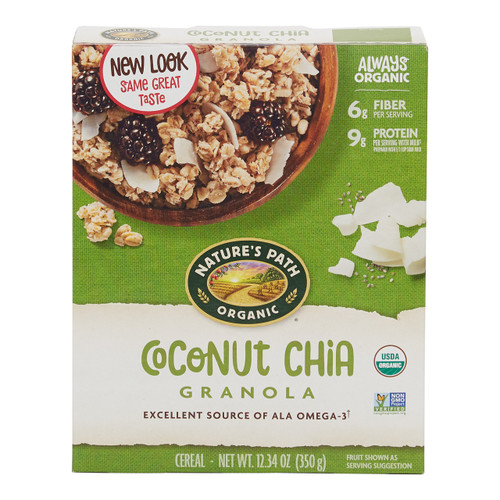 NATURE'S PATH CHIA PLUS COCONUT CHIA GRANOLA ( 12X12.34 OZ ) NATURE'S PATH CHIA PLUS COCONUT CHIA GRANOLA ( 12X12.34 OZ )