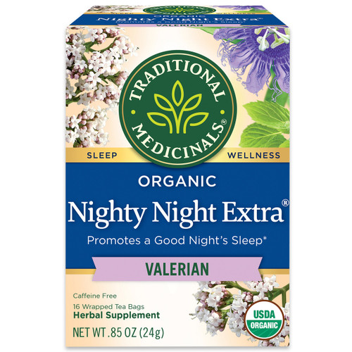 TRADITIONAL MEDICINALS NIGHTY NIGHT VALERIAN TEA ( 6X16 BAG ) TRADITIONAL MEDICINALS NIGHTY NIGHT VALERIAN TEA ( 6X16 BAG )