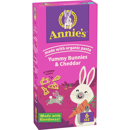 ANNIE'S HOMEGROWN BUNNY SHAPE & YUMMY CHEESE ( 12X6 OZ )