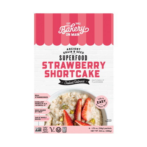 BAKERY ON MAIN INSTANT OATMEALSTRAWBERRY SHORTCAKE ( 6X10.5OZ )