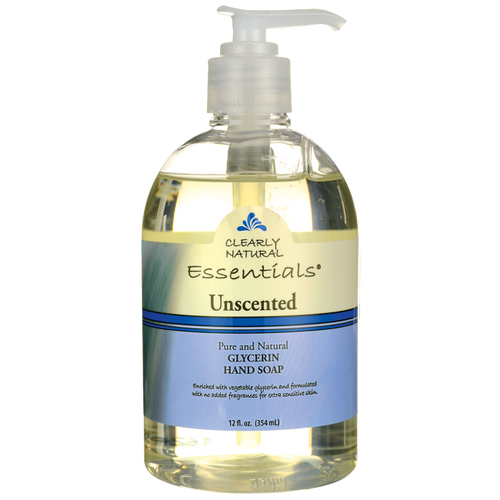 CLEARLY NATURALS UNSCENTED LIQUID SOAP WITH PUMP ( 1X12 OZ )