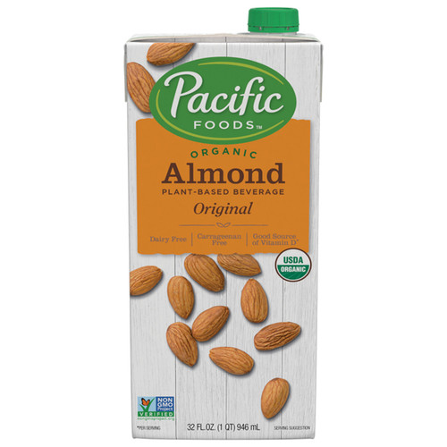 PACIFIC NATURAL NATURALLY ALMOND ORIGINAL LOW FAT BEVERAGE ( 12X32 OZ ) PACIFIC NATURAL NATURALLY ALMOND ORIGINAL LOW FAT BEVERAGE ( 12X32 OZ )