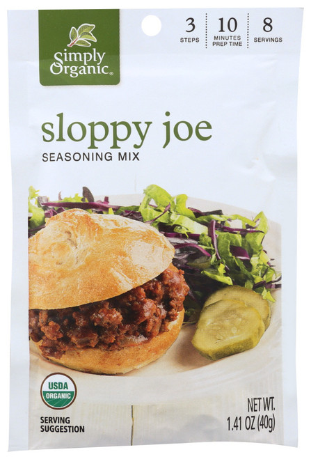 SIMPLY ORGANIC SLOPPY JOE ( 12X1.4 OZ ) SIMPLY ORGANIC SLOPPY JOE ( 12X1.4 OZ )