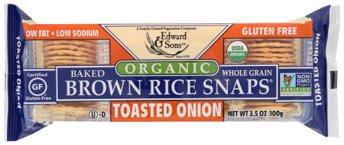 EDWARD & SONS ONION BROWN RICE SNAPS ( 12X3.5 OZ ) EDWARD & SONS ONION BROWN RICE SNAPS ( 12X3.5 OZ )
