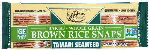 EDWARD & SONS TAMARI SEAWEED FAT FREE SNAPS ( 12X3.5 OZ ) EDWARD & SONS TAMARI SEAWEED FAT FREE SNAPS ( 12X3.5 OZ )