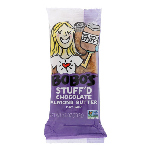BOBOS STFDBR CHOC ALMBTR ( 12 X 2.5 OZ )