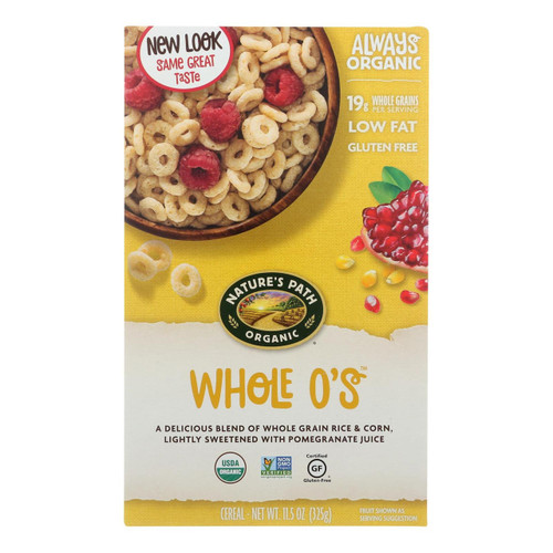 NATURE'S PATH WHOLE O'S CEREAL GLUTEN FREE ( 12X11.5 OZ ) NATURE'S PATH WHOLE O'S CEREAL GLUTEN FREE ( 12X11.5 OZ )