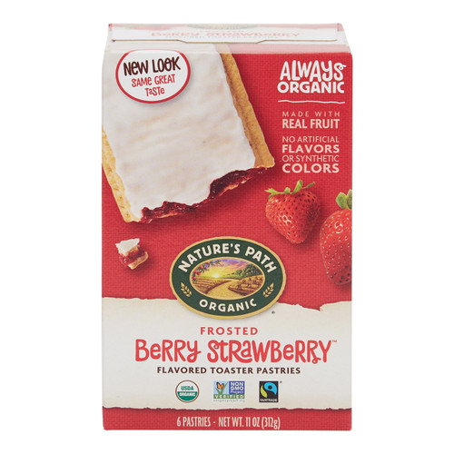 NATURE'S PATH FROSTED STRAWBERRY TOASTER PASTRY ( 12X11 OZ ) NATURE'S PATH FROSTED STRAWBERRY TOASTER PASTRY ( 12X11 OZ )