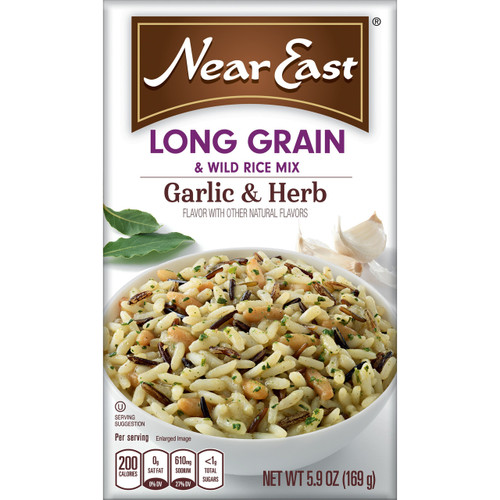 NEAR EAST LONG GRAIN & WILD RICE GARLIC ( 12X5.9 OZ ) NEAR EAST LONG GRAIN & WILD RICE GARLIC ( 12X5.9 OZ )