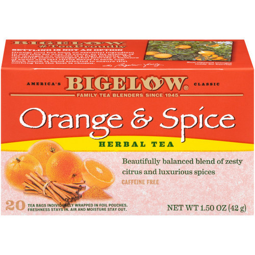 BIGELOW ORANGE & SPICE HERB TEA ( 6X20 BAG ) BIGELOW ORANGE & SPICE HERB TEA ( 6X20 BAG )