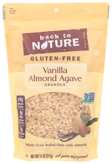 BACK TO NATURE VANILLA ALMOND AGAVE GRANOLA ( 6X11 OZ ) BACK TO NATURE VANILLA ALMOND AGAVE GRANOLA ( 6X11 OZ )