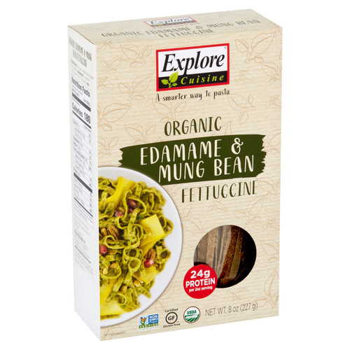EXPLORE CUISINE ORGANIC EDAMAME & MUNG BEAN FETTUCCINE ( 6X8 OZ )