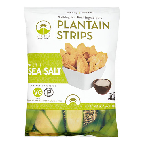 ARTISAN TROPIC PLANTAIN STRIPS WITH SEA SALT ( 12X4.5 OZ ) ARTISAN TROPIC PLANTAIN STRIPS WITH SEA SALT ( 12X4.5 OZ )