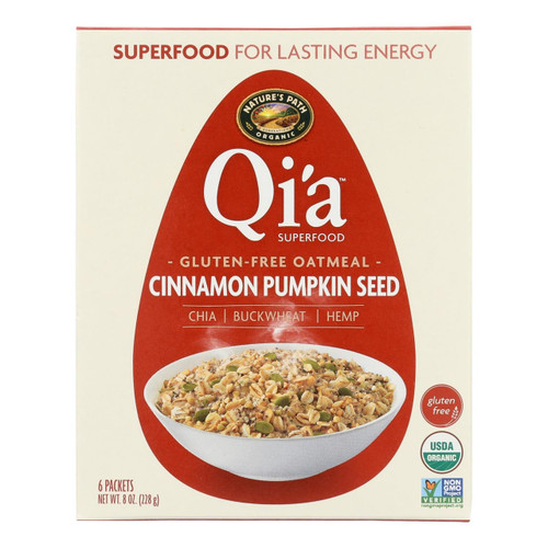 NATURE'S PATH QI'A SUPERFOOD OATMEAL CINNAMON PUMPKIN ( 6X8 OZ )