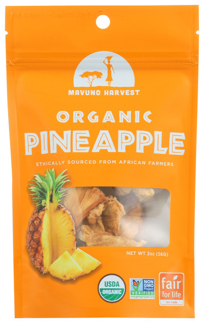 MAVUNO HARVEST ORGANIC DRIED PINEAPPLE ( 6X2 OZ )