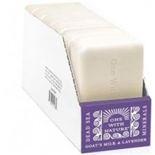 ONE WITH NATURE O.W.N. DEAD SEA MINERAL SOAP, GOAT'S MILK & LAVENDER ( 6X4 OZ )