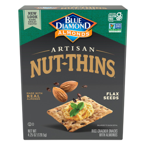 BLUE DIAMOND FLAXSEED NUT THIN ( 12X4.25OZ ) BLUE DIAMOND FLAXSEED NUT THIN ( 12X4.25OZ )