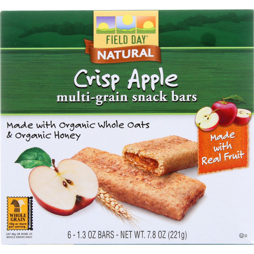 FIELD DAY SNK BAR CRISP APPLE ( 6X7.8OZ ) FIELD DAY SNK BAR CRISP APPLE ( 6X7.8OZ )