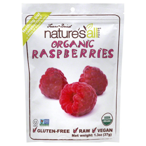 NATURE'S ALL FOODS FRZ DRD RASPBERRY ( 12X1.3OZ ) NATURE'S ALL FOODS FRZ DRD RASPBERRY ( 12X1.3OZ )