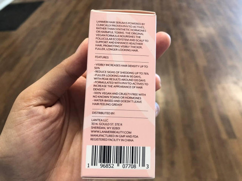 Lanmeri Vegan Hair Growth Serum - Natural Hair Regrowth and Hair Loss Treatments for Women & Men - Scalp Serum for Thinning Hair - Fuller, Thicker and Healthier Hair in 90 Days, All Hair Types